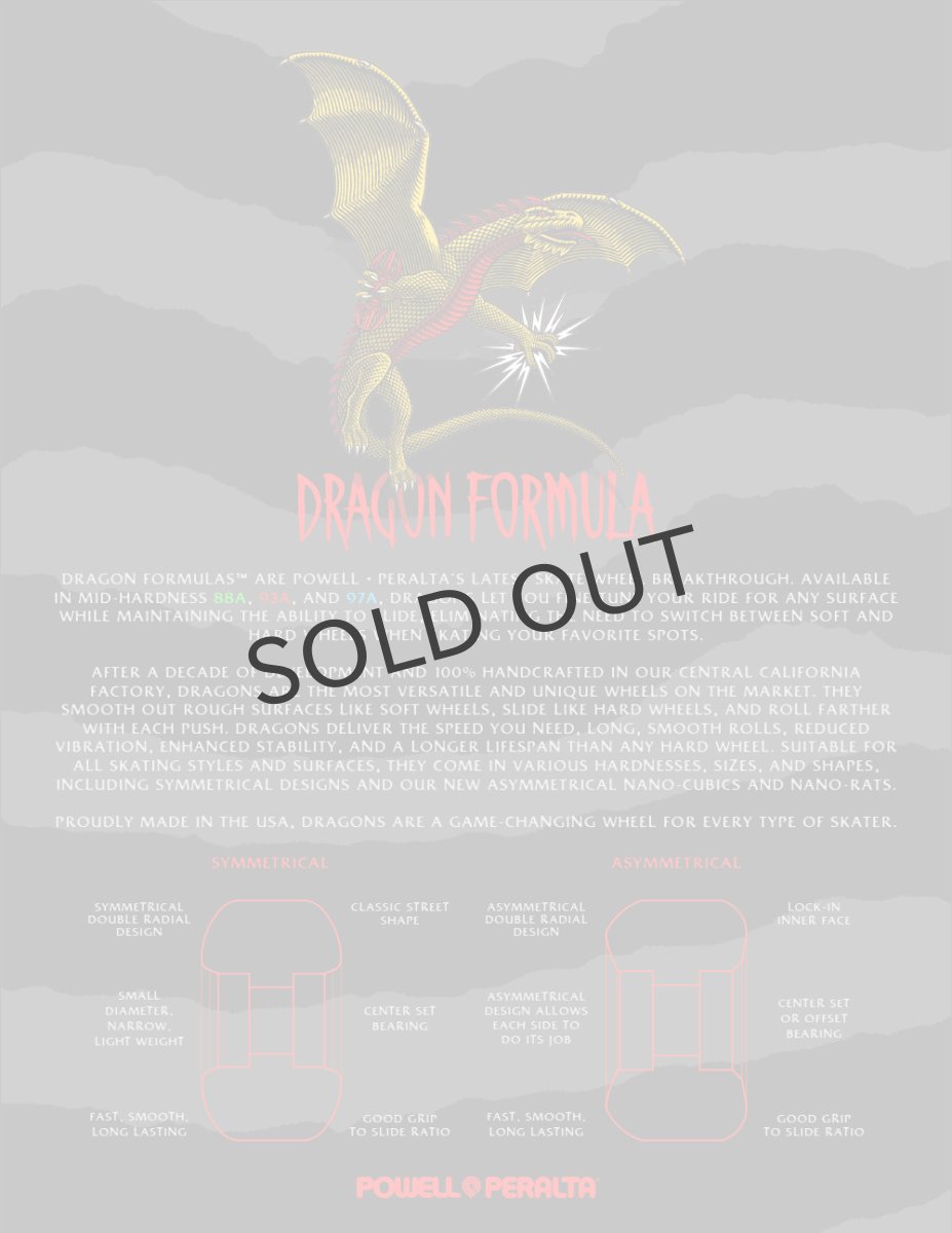 画像5: POWELL PERALTA " DRAGON FORMULA / NEIL BLENDER " - 56MM × 40MM DF-88A (5)