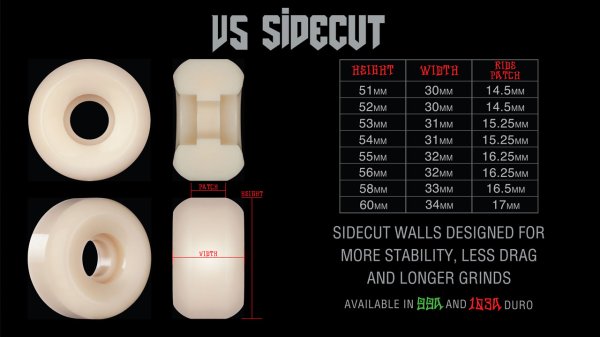 画像5: BONES " X-FORMULA P-ROD PRO MODEL" - 53MM V5 SIDECUT 95A (5)