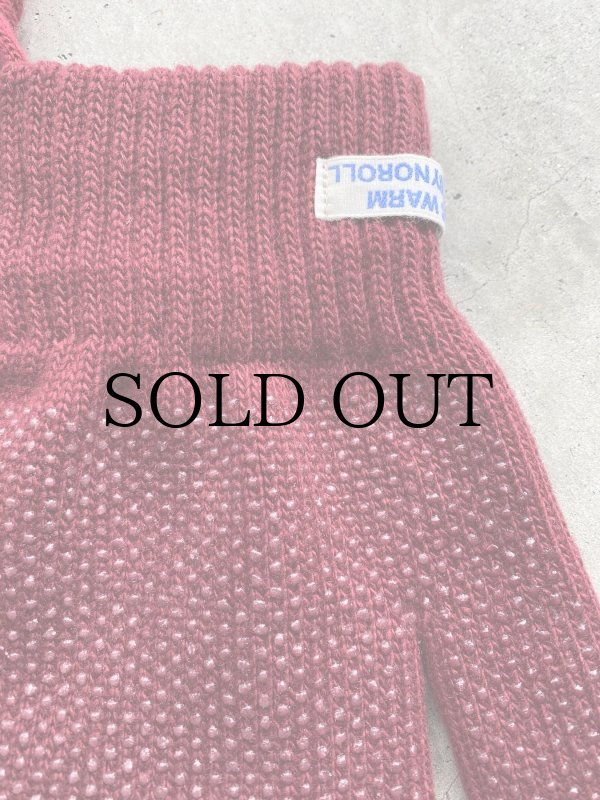 画像4: NOROLL " USUALLY GLOVE " - DARK RED (4)