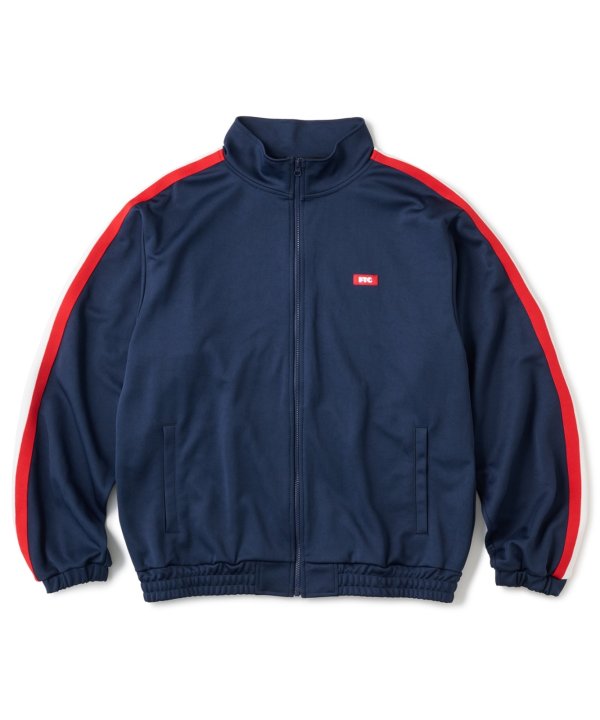 画像1: FTC " STRIPE RIB TRACK JERSEY " - NAVY  (1)
