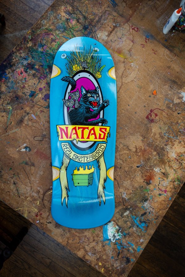 画像4: REAL " NATAS PANTHER GUEST DECK WHEEL WELLS ART BY TODD FRANCIS / SKATESHOP DAY " - 10.8inch (4)