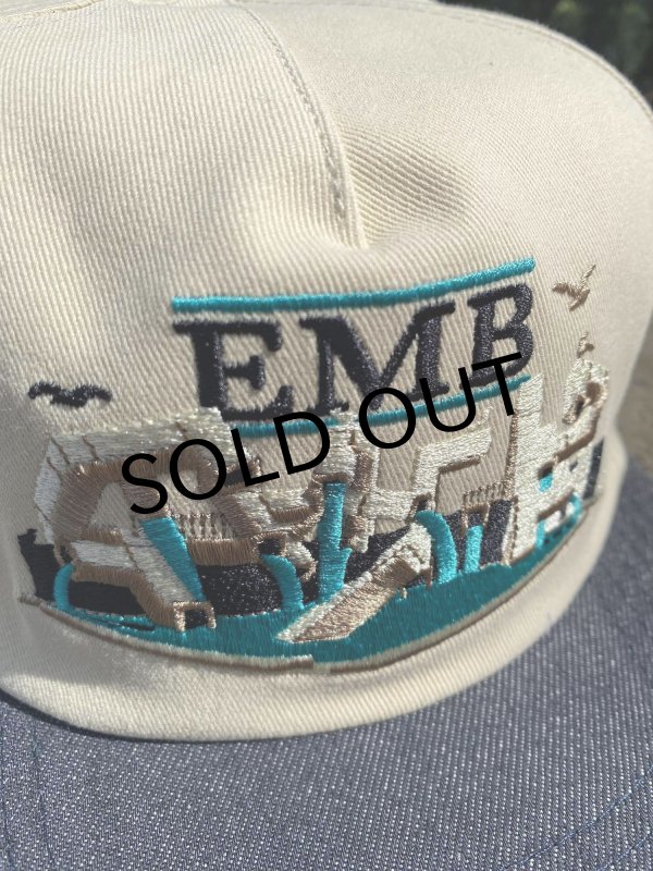 画像2: REAL " EMB SNAPBACK CAP " - TAN / CHARCOAL DENIM (2)