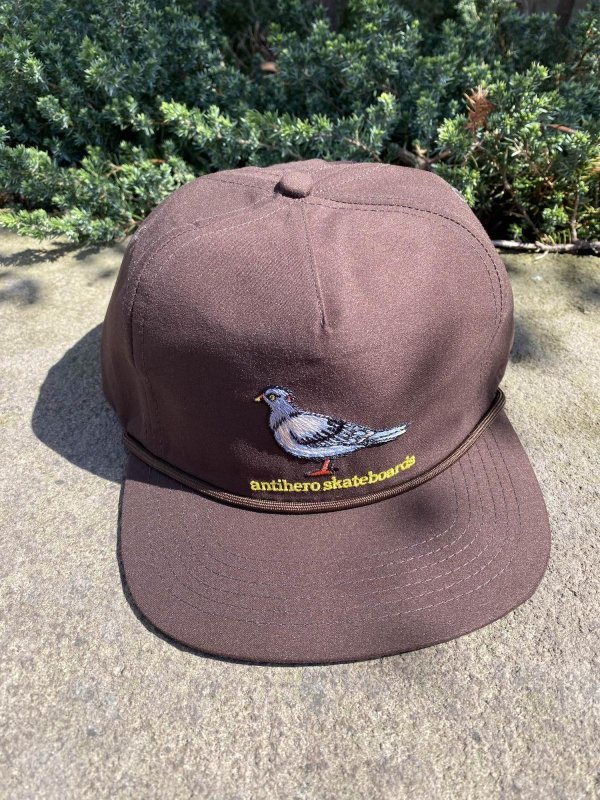 画像1: ANTIHERO " LIL PIGEON SNAP BACK " - DARK BROWN YELLOW (1)