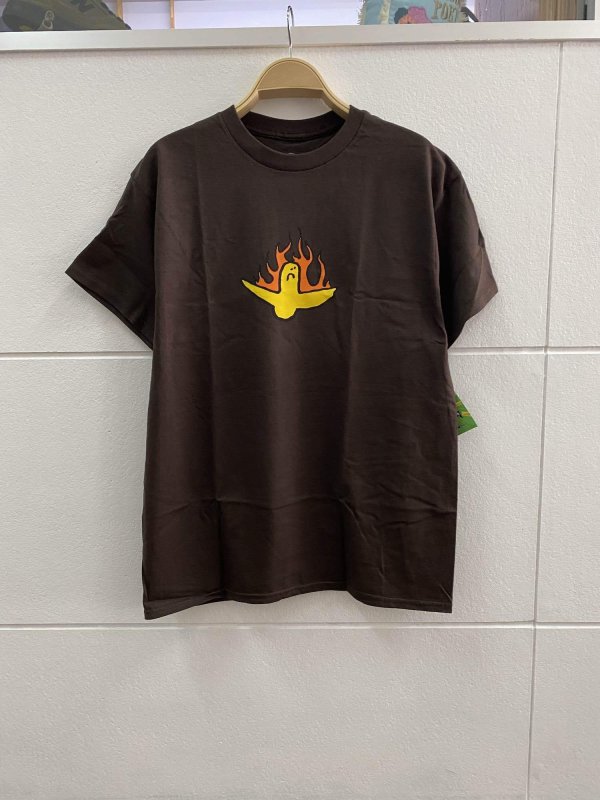画像1: KROOKED " FIRE BIRD TEE" - DARK CHOCOLATE (1)