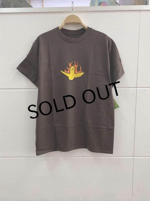 画像1: KROOKED " FIRE BIRD TEE" - DARK CHOCOLATE (1)