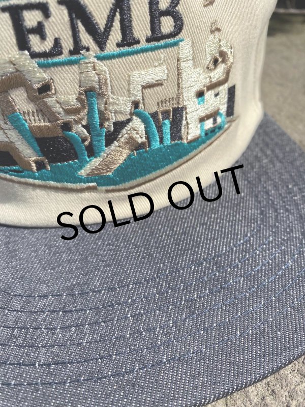 画像3: REAL " EMB SNAPBACK CAP " - TAN / CHARCOAL DENIM (3)