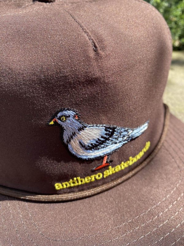 画像2: ANTIHERO " LIL PIGEON SNAP BACK " - DARK BROWN YELLOW (2)