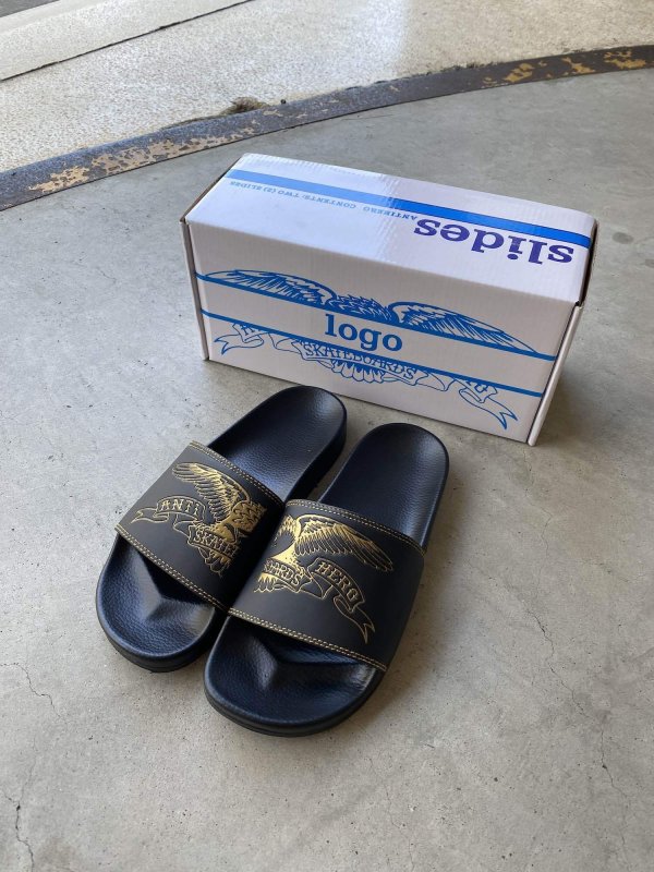画像1: ANTIHERO " BASIC EAGLE / SLIDE SANDAL " - BLACK GOLD (1)