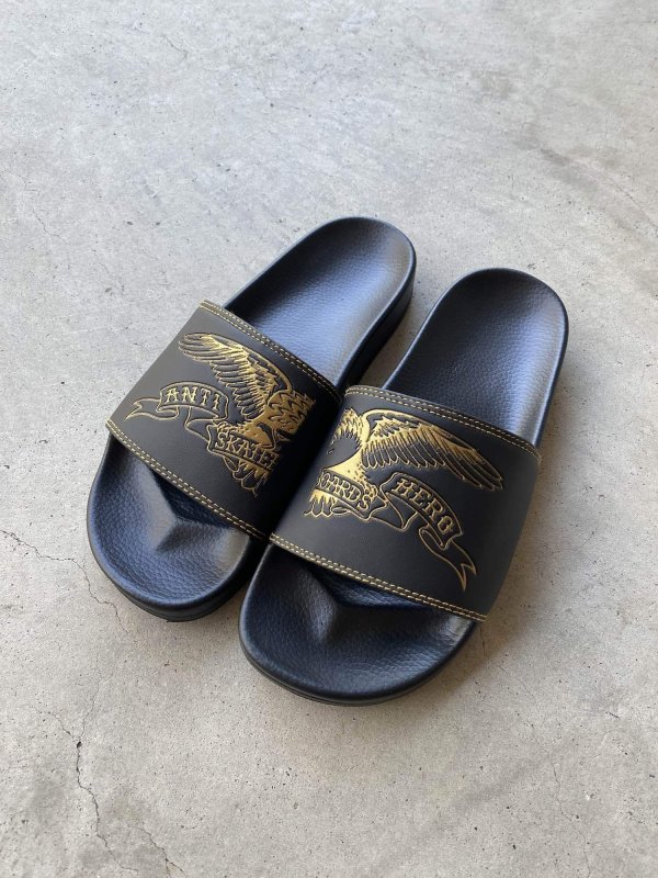 画像3: ANTIHERO " BASIC EAGLE / SLIDE SANDAL " - BLACK GOLD (3)