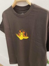 画像2: KROOKED " FIRE BIRD TEE" - DARK CHOCOLATE (2)