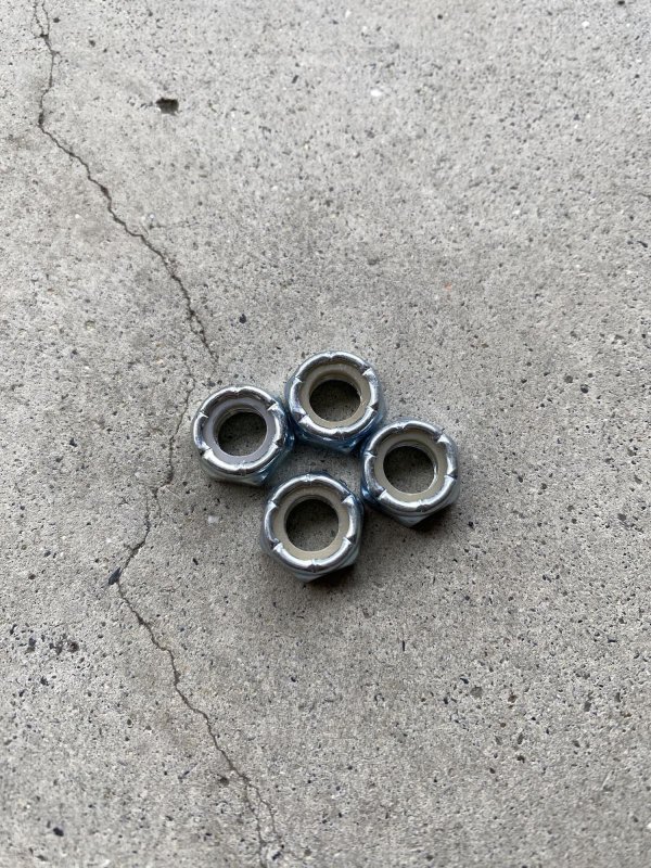 画像1: NO BRAND  " AXLE NUT " - SILVER (4個入 / トラック1set分) (1)