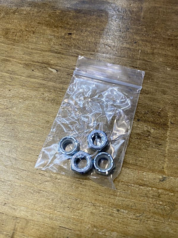 画像4: NO BRAND  " AXLE NUT " - SILVER (4個入 / トラック1set分) (4)