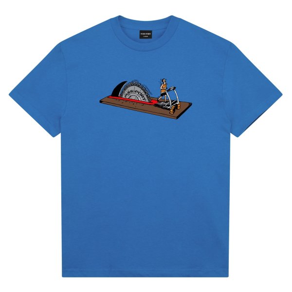画像1: PASS~PORT.  " KEEP RUNNING TEE " - WASHED ROYAL BLUE (1)