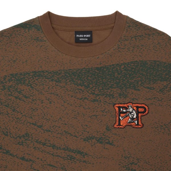 画像4: PASS~PORT.  " CAVE ~IN TEE " - CHOCOLATE (4)