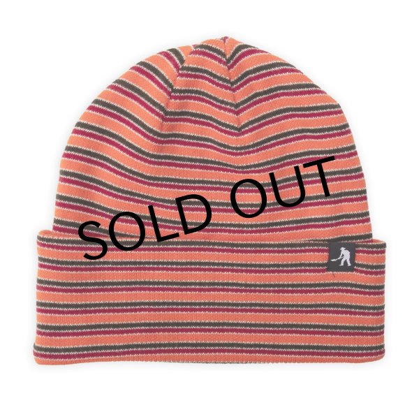 画像1: PASS~PORT.  " Organic Cotton STRIPE KNIT BEANIE " - ORANGE MULTI (1)