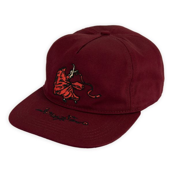 画像1: PASS~PORT.  " RED FLAG WORKERS CAP " - MAROON (1)