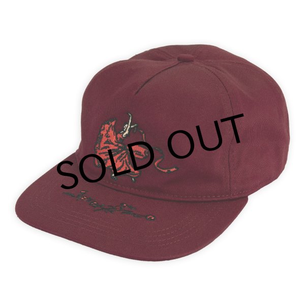 画像1: PASS~PORT.  " RED FLAG WORKERS CAP " - MAROON (1)