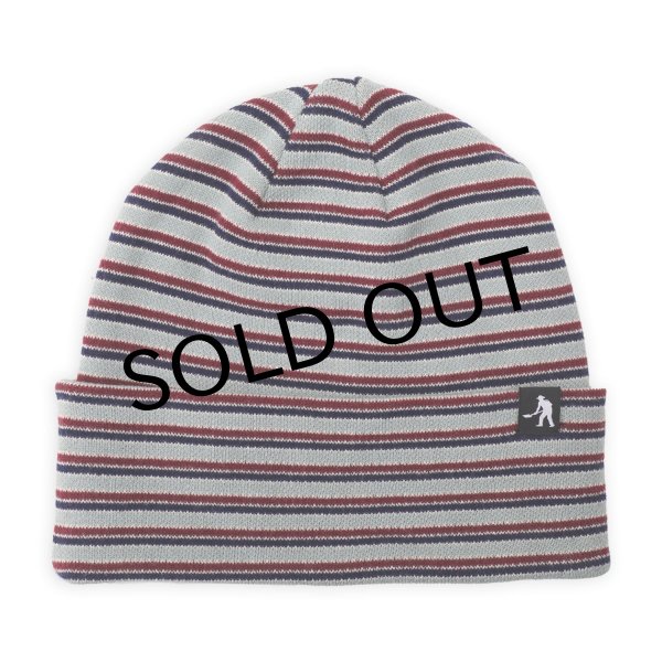 画像1: PASS~PORT.  " Organic Cotton STRIPE KNIT BEANIE " - LIGHT BLUE MULTI (1)