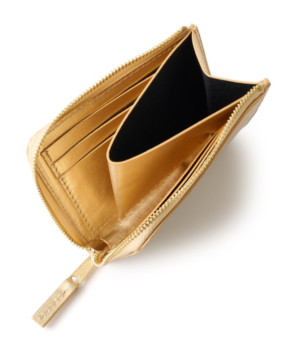 画像2: FTC " LUXE LEATHER COMPACT WALLET " - GOLD (2)