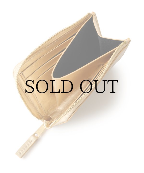 画像2: FTC " LUXE LEATHER COMPACT WALLET " - GOLD (2)