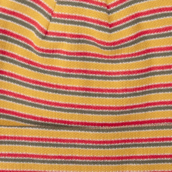 画像2: PASS~PORT.  " Organic Cotton STRIPE KNIT BEANIE " - MUSTARD MULTI (2)