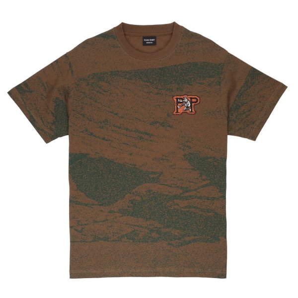 画像1: PASS~PORT.  " CAVE ~IN TEE " - CHOCOLATE (1)