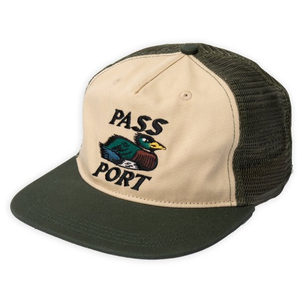 画像1: PASS~PORT.  " FAST DUCK WORKERS TRUCKER " - CREAM / ELM (1)