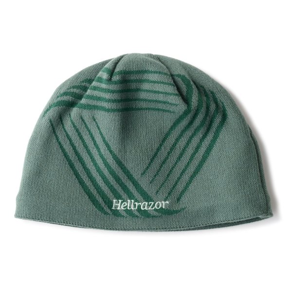 画像1: HELLRAZOR " RAZE LOGO BEANIE "  - DEEP GREEN (1)