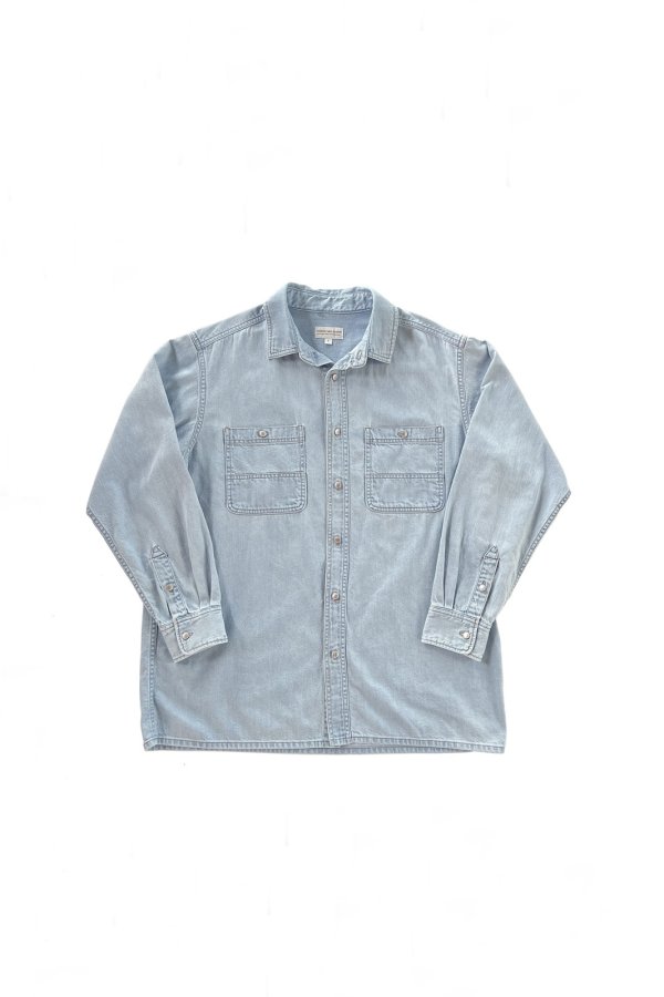 画像2: COMFORTABLE REASON " FADE DENIM SHIRTS " - INDIGO (2)