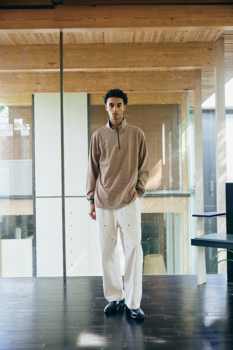 画像5: COMFORTABLE REASON | MULTI BOARDER L/S STAND ZIP  - ORANGE (5)