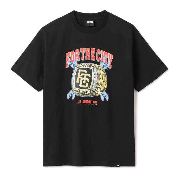 画像1: FTC " CHAMPS RING TEE " - BLACK (1)