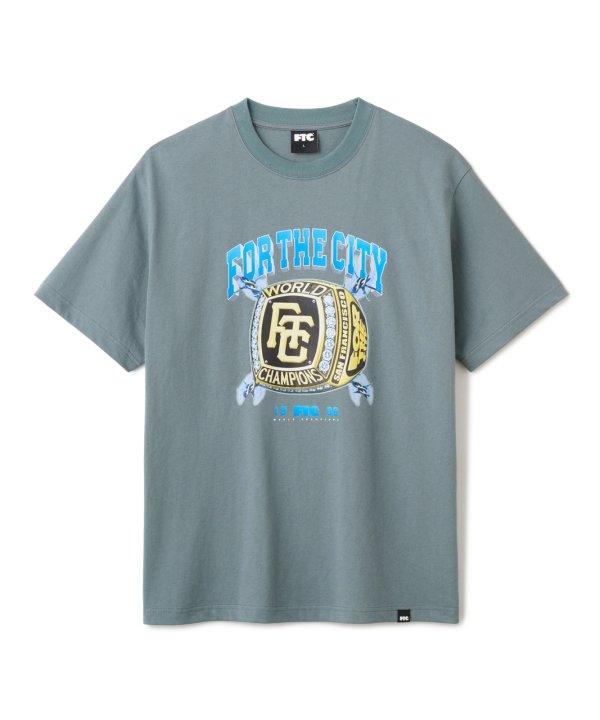 画像2: FTC " CHAMPS RING TEE " - CHARCOAL (2)