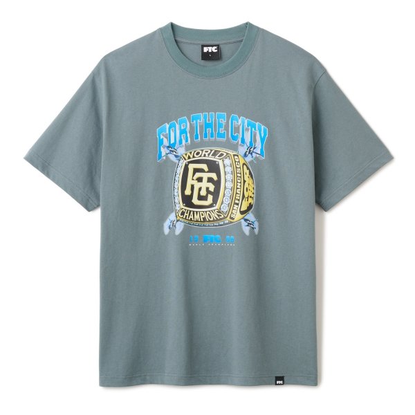 画像1: FTC " CHAMPS RING TEE " - CHARCOAL (1)