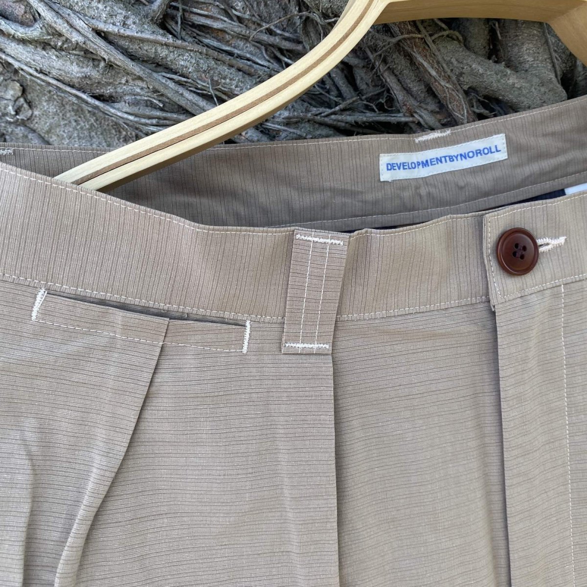 画像2: NOROLL " THICKWALK N.WEATHER PANTS " - BEIGE (2)
