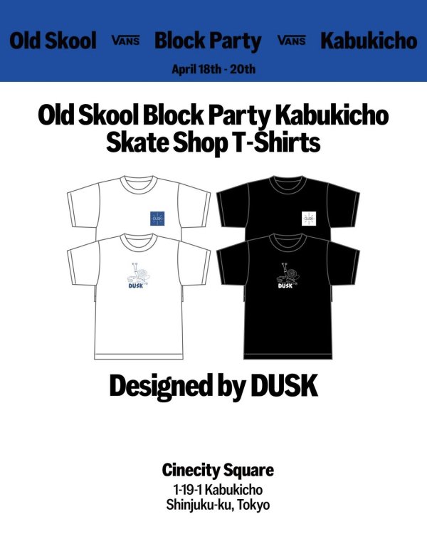 画像4: THE VANS OLD SKOOL BLOCK PARTY KABUKICHO - Special Tee (SNAIL & FISH ) Designed By DUSK (4)