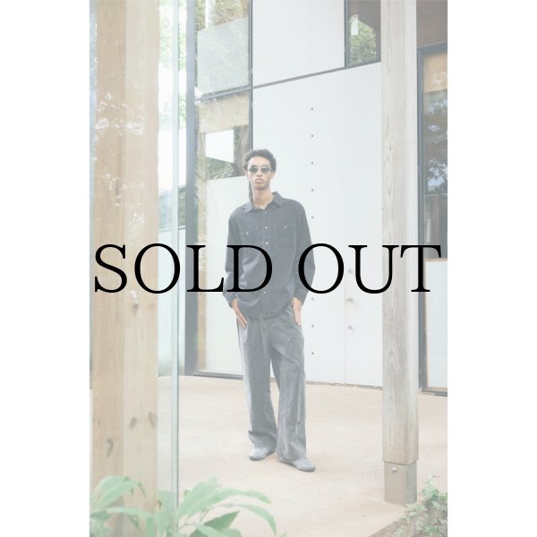 画像3: COMFORTABLE REASON " DOUBLE KNEE PIGUMENT PANT " - BLACK (3)