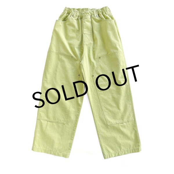 画像1: COMFORTABLE REASON " DOUBLE KNEE PIGUMENT PANT " - GREEN (1)