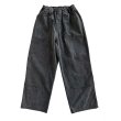 画像1: COMFORTABLE REASON " DOUBLE KNEE PIGUMENT PANT " - BLACK (1)