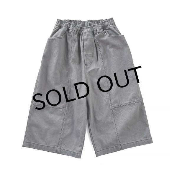 画像1: COMFORTABLE REASON " DENIM BAGGY SHORTS " - GREY (1)