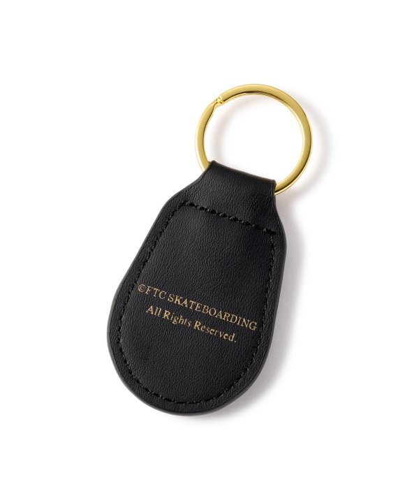 画像2: FTC " EMBLEM LEATHER KEYCHAIN " - BLACK (2)