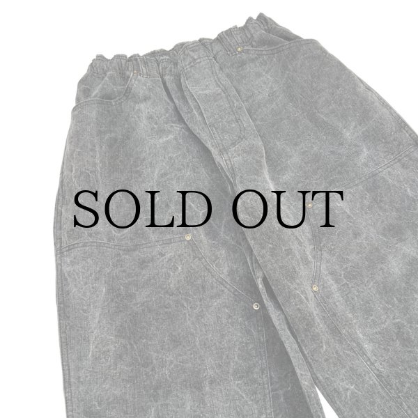 画像2: COMFORTABLE REASON " DOUBLE KNEE PIGUMENT PANT " - BLACK (2)