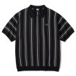画像1: FTC " STRIPE KNIT POLO " - BLACK (1)