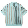 画像1: FTC " STRIPE KNIT POLO " - TEAL (1)