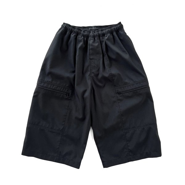 画像1: COMFORTABLE REASON " CROPPED SHORTS " - BLACK (1)