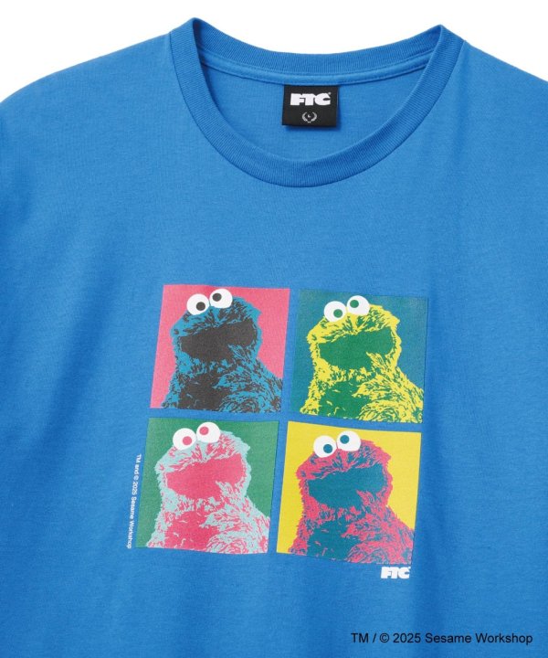 画像2: FTC " SESAME STREET meets FTC / COOKIE MONSTER TEE " - ROYAL (2)