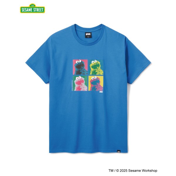 画像1: FTC " SESAME STREET meets FTC / COOKIE MONSTER TEE " - ROYAL (1)