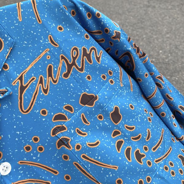 画像2: EVISEN " SHRIMP CHIRASHI STRETCH SHIRT " - BLUE (2)