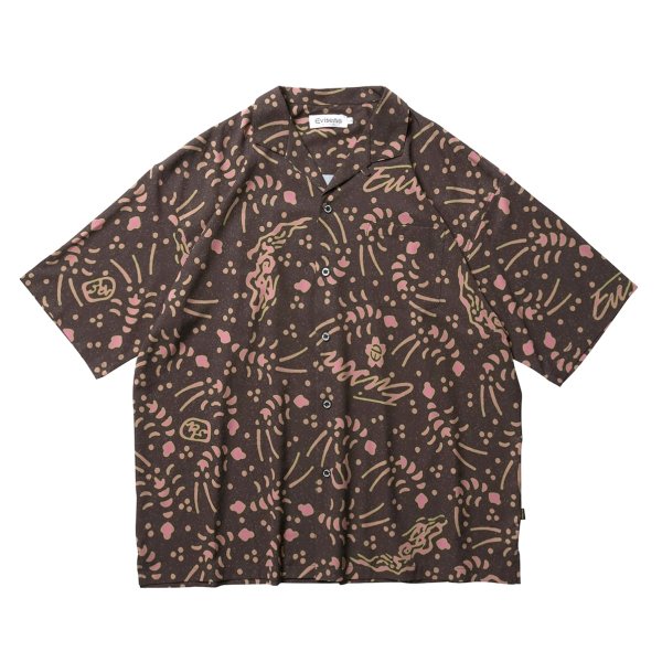 画像1: EVISEN " SHRIMP CHIRASHI STRETCH SHIRT " - BLACK (1)