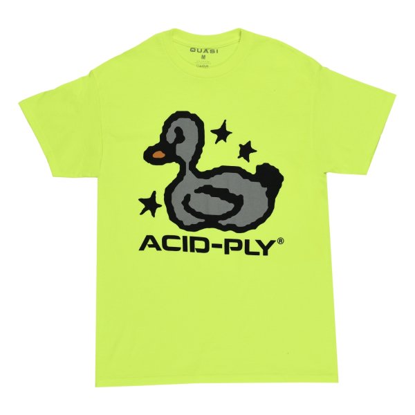 画像1: QUASI " DUCK TECH TEE " - SAFETY GREEN (1)