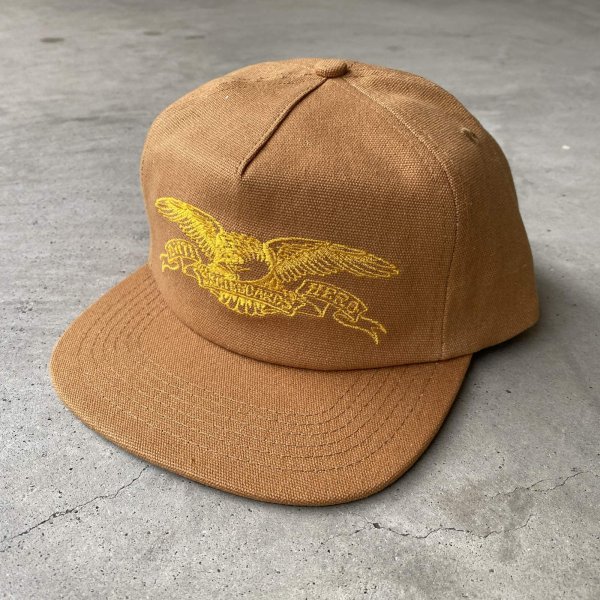 画像1: ANTIHERO " BASIC EAGLE CAP " - BROWN/GOLD (1)